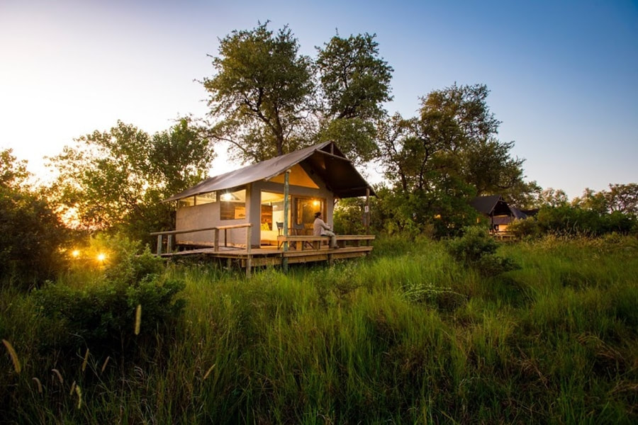 Tent at Little Sable Lodge, Khwai Private Reserve, Botswana