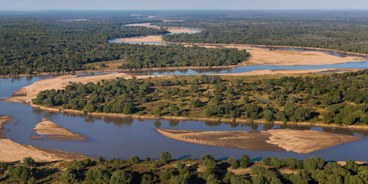 View of Luangwa River, Luambe Park