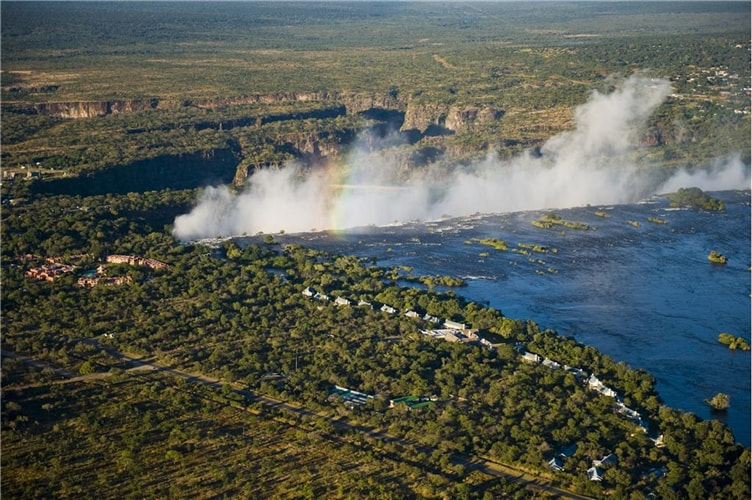 View of The Victoria Falls from Livingstone side