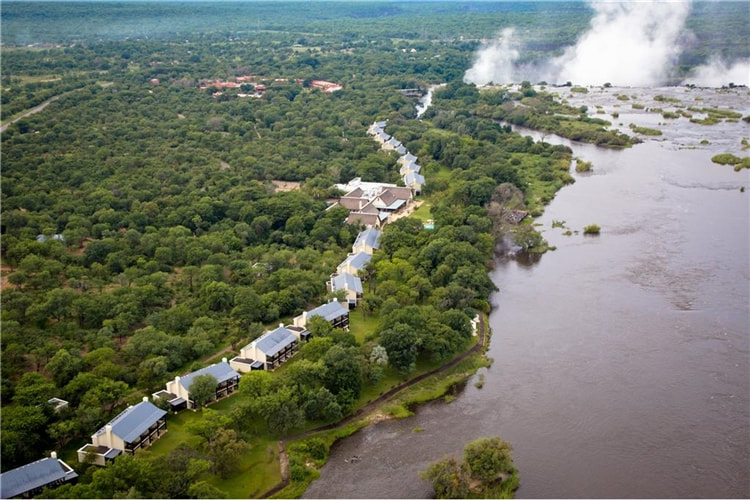 Aerial view Royal Livingstone